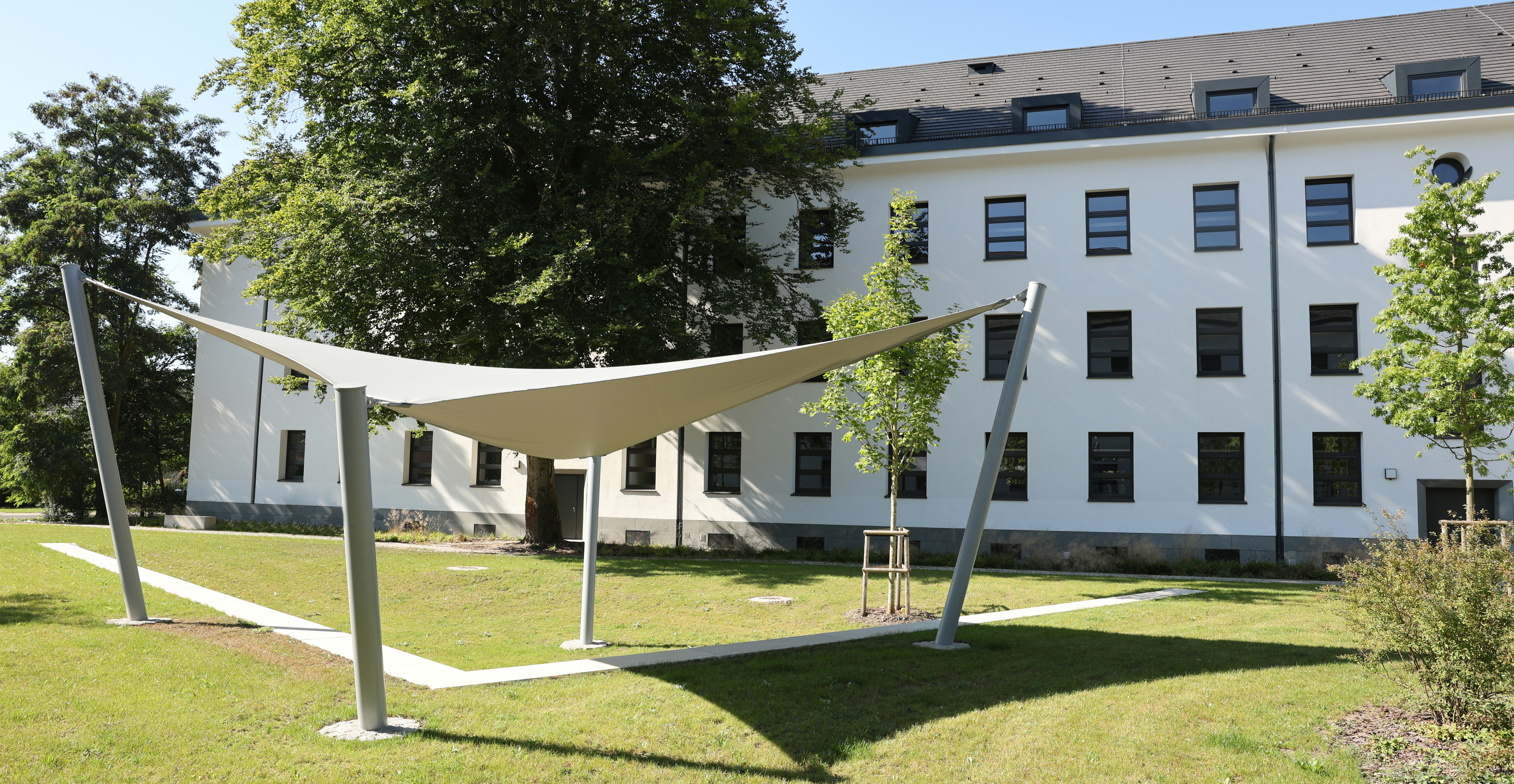 Das Gebäude der neuen Betriebszentrale des LFB in Eberswalde.