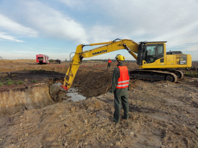 grobe Ausschachtungsarbeiten