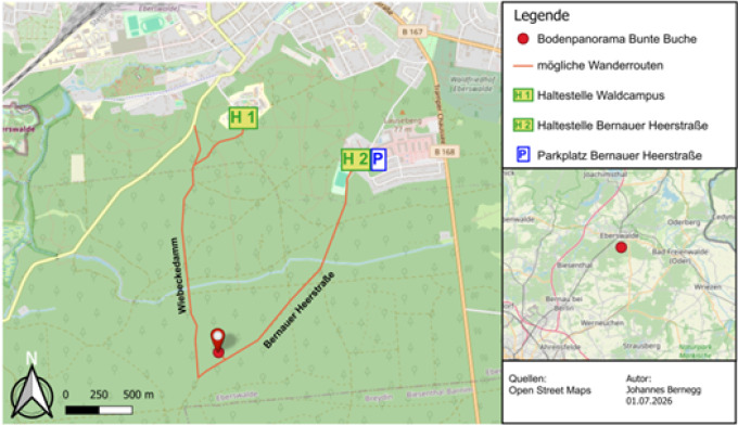 Lage Bodenpanorama